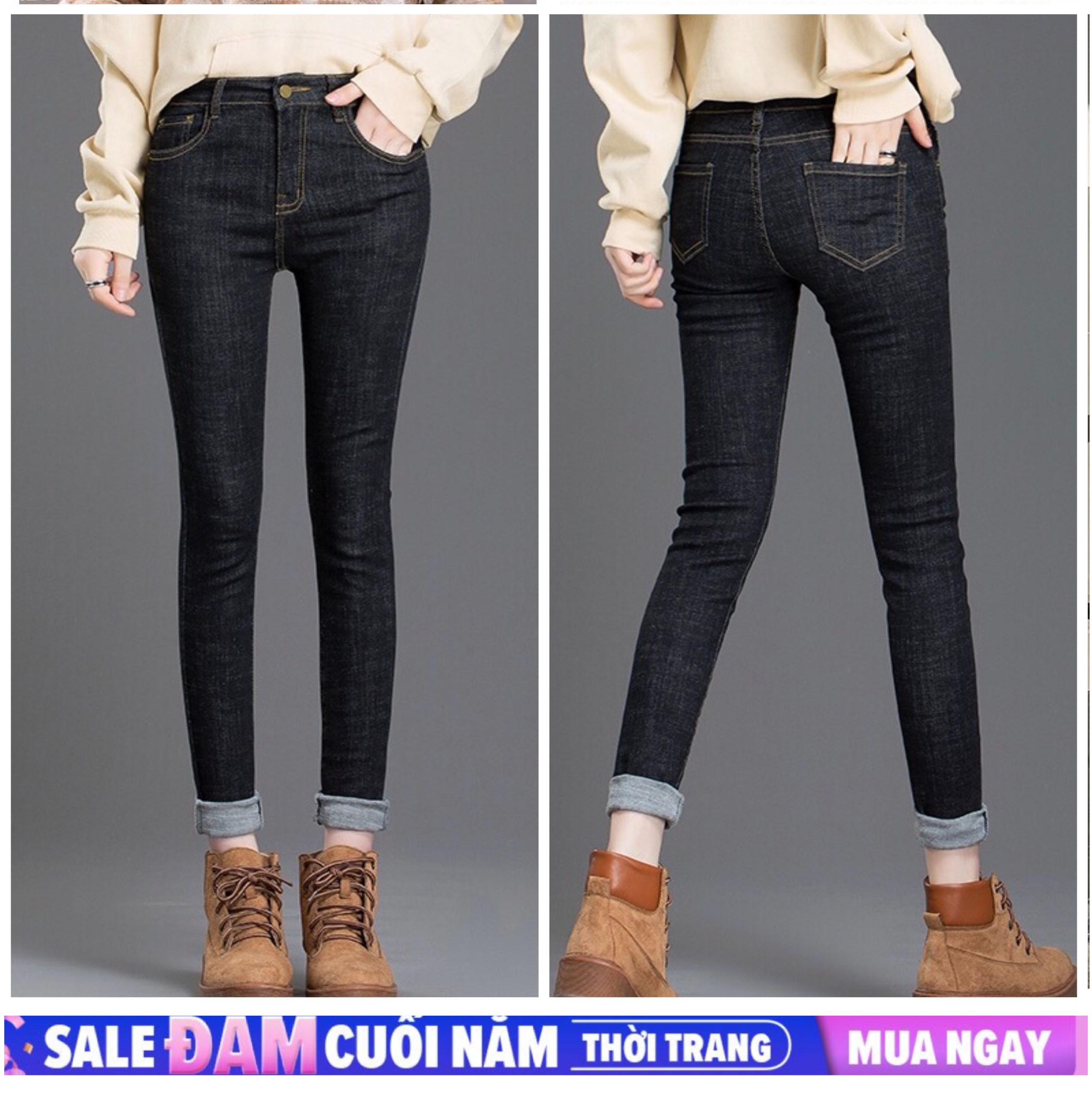 [HCM]QUẦN JEAN MUỐI TIÊU 9 TẤC TRƠN BIG SIZE CO DÃN MẠNH LƯNG CAO