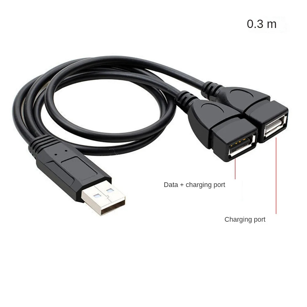 CÁP NGUỒN USB 1 RA 2 - 1 ĐẦU ĐỰC RA 2 ĐẦU CÁI