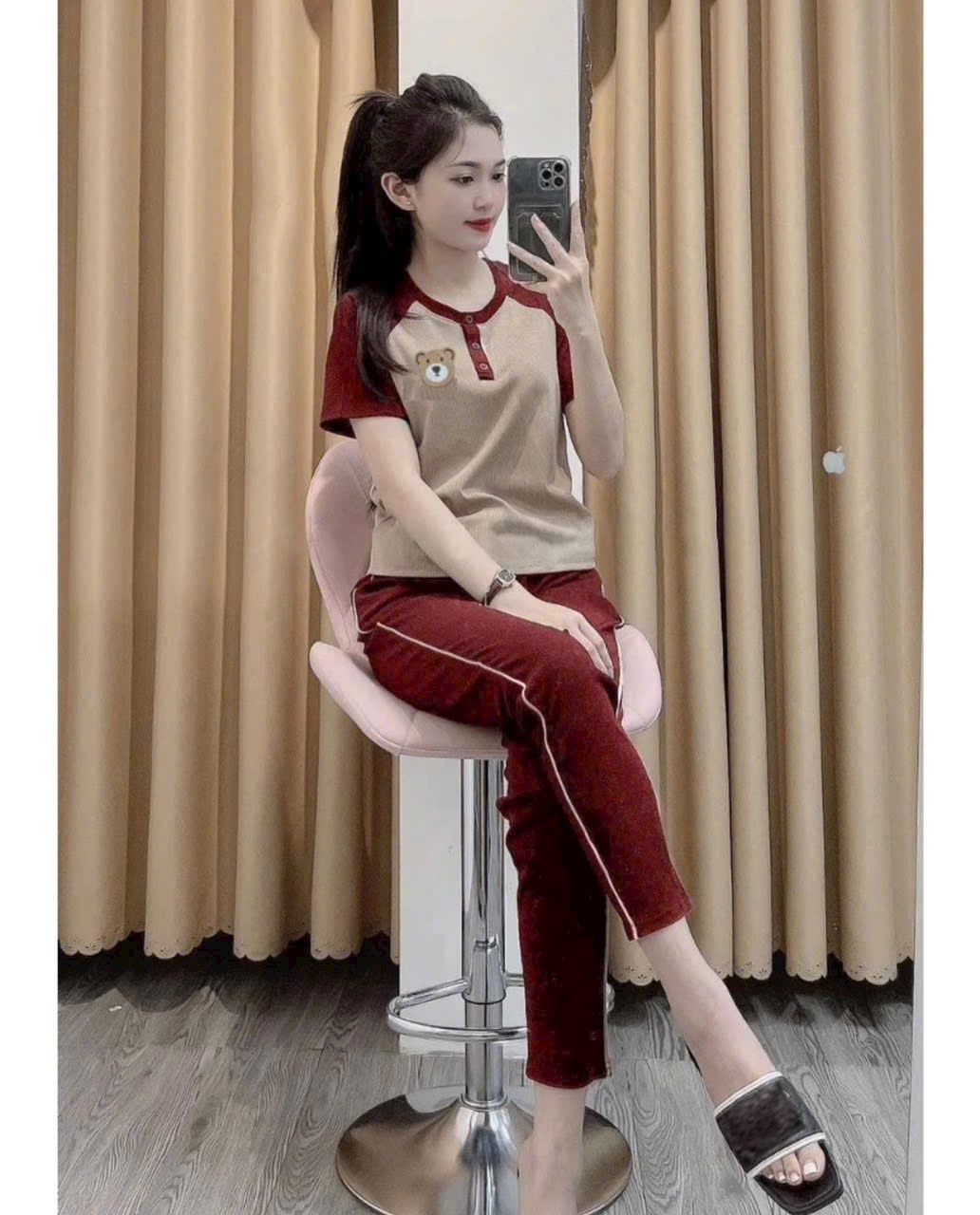 SET ĐỒ BỘ GẤU TĂM MẪU MỚI SIÊU HOT THỜI TRANG CHẤT THUN MỀM MỊN CO GIÃN 4 CHIỀU