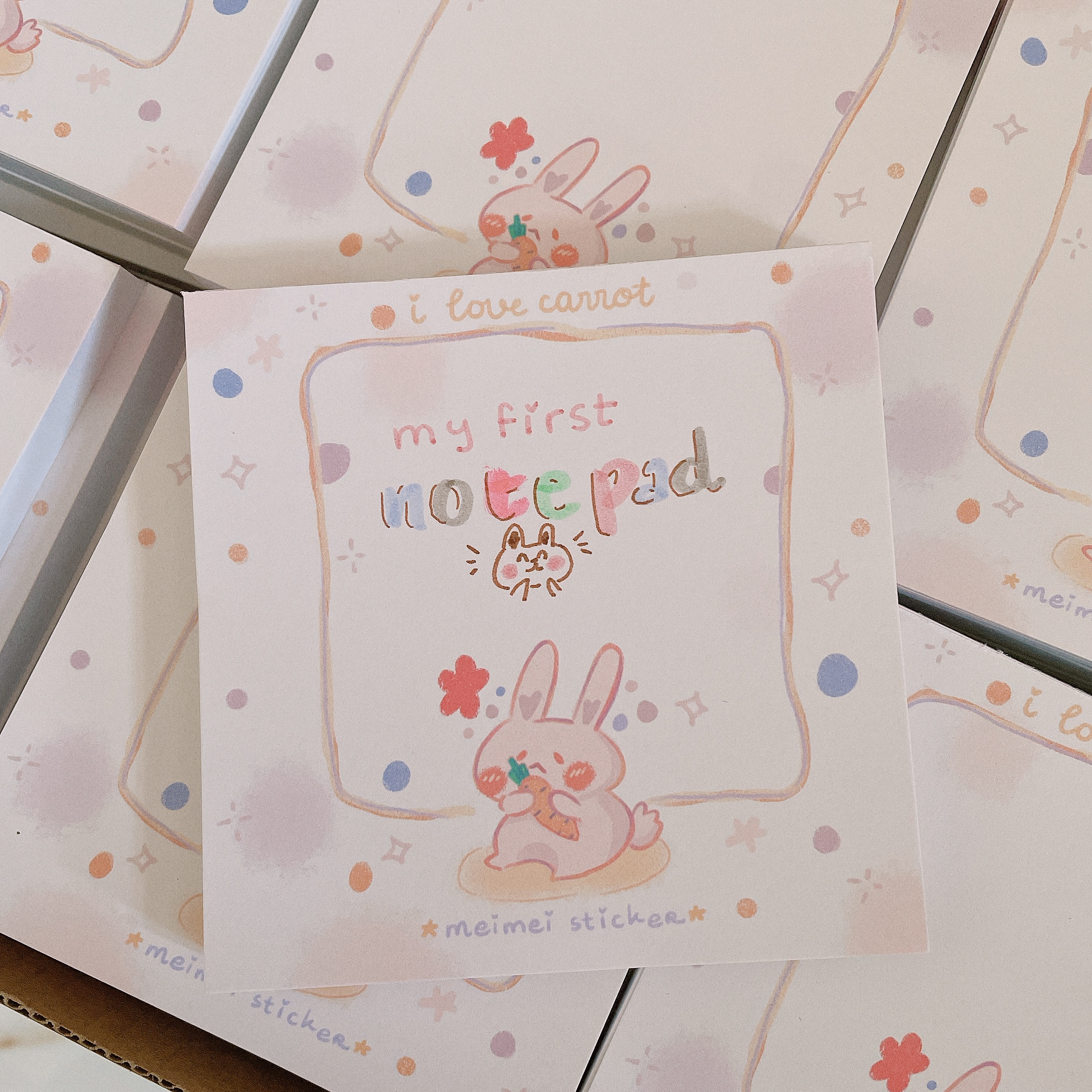 [HCM][Meimei Sticker] Tập giấy note Thỏ & Rốt xinh xắn