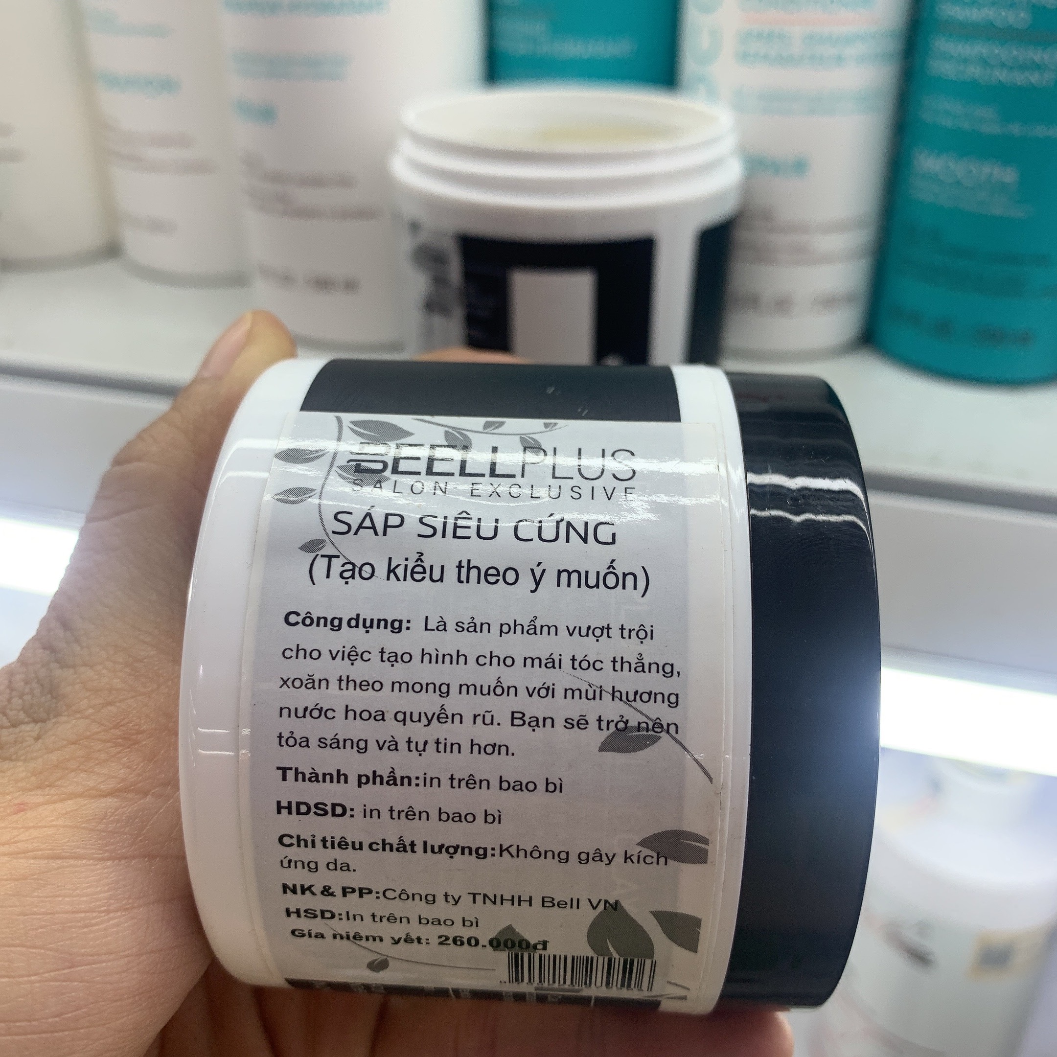 (Wax) Sáp Siêu Cứng Vuốt Tóc Nam Beell Plux Styling Clay 100ml