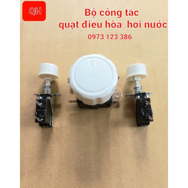 Công tắc quạt điều hòa hơi nước - bộ 3 công tắc quạt hơi nước