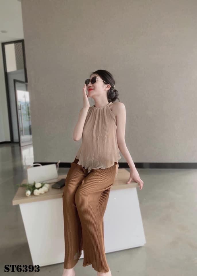 Yếm lụa dập ly quần dài siêu xinh