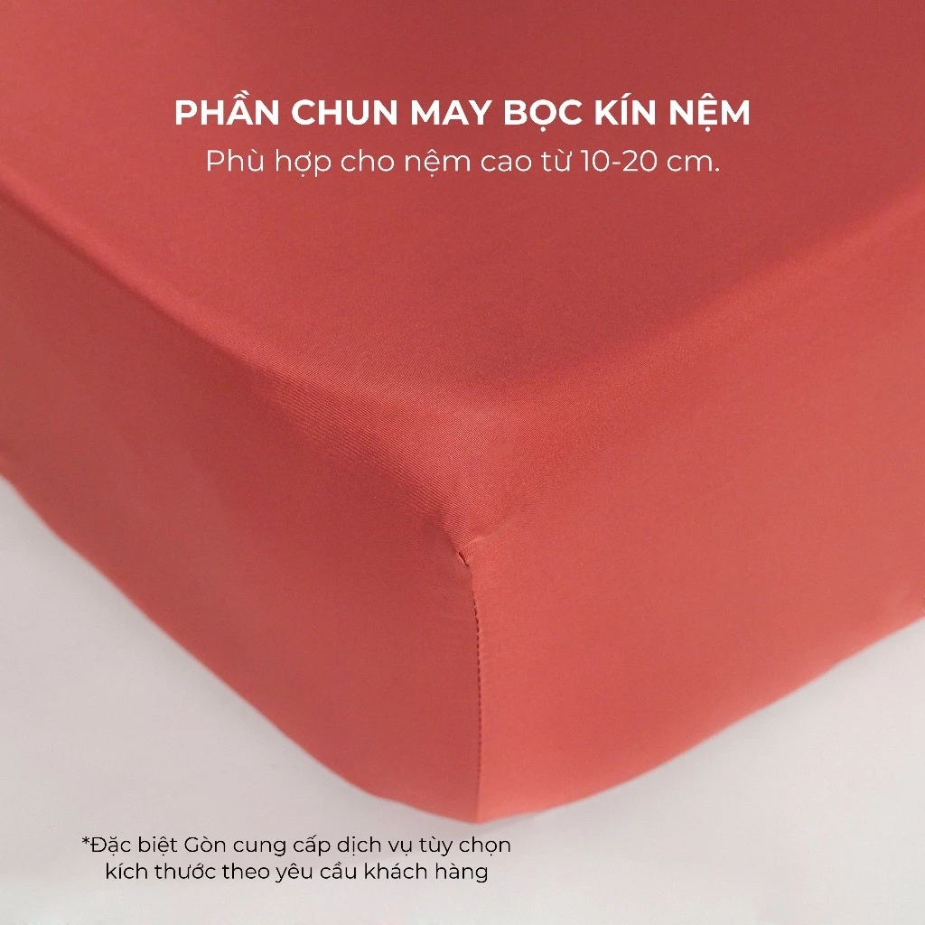 Bộ Ga Gối 3 Món Gòn Bedding Lụa Tencel 60s Màu Trơn Cao Cấp 1m6x2m | 1m8x2m