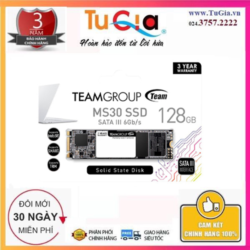 Team Group MS30 M.2 SATA SSD 128Gb - Hàng chính hãng