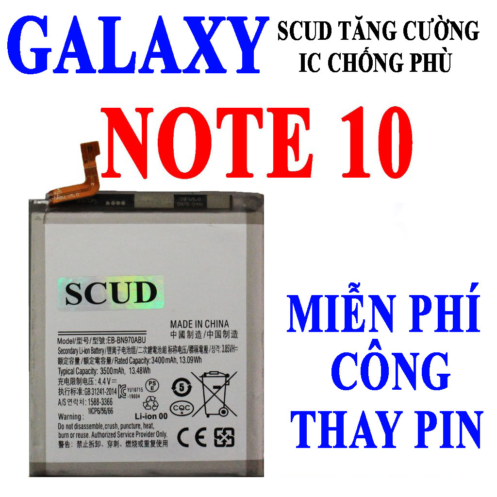 Pin Scud cho Samsung Galaxy Note 10 dung lượng 3500mAh