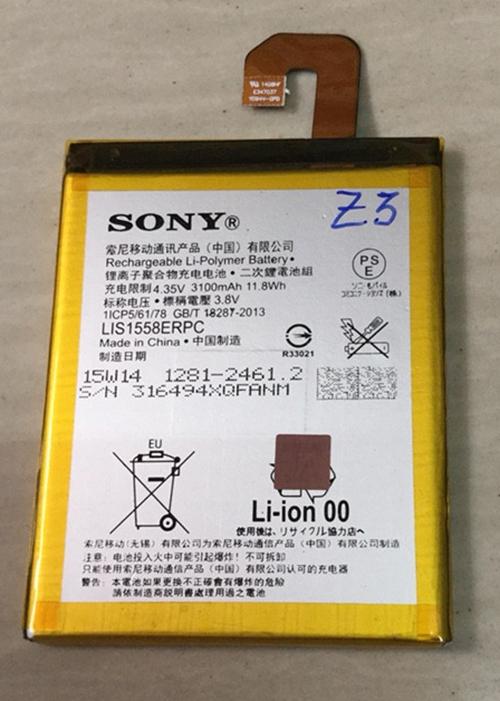 Pin Điện Thoại Sony Xperia Z3,Dung lượng 3100mAh