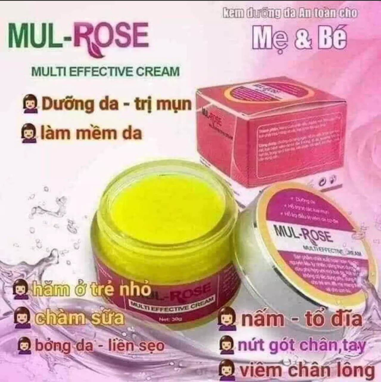 Kem đa năng Mul Rose 30gr
