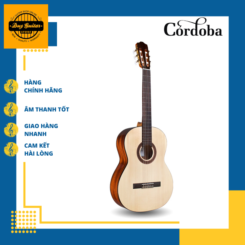 [ Trả góp 0%] Đàn guitar classic Cordoba C5 SP dòng guitar cho âm thanh tốt Duy Guitar Store