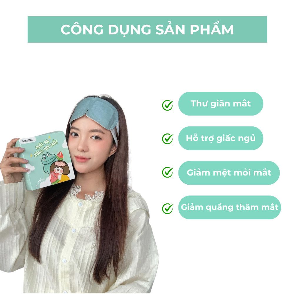 Mặt Nạ Xông Hơi Mắt Chườm Mắt Nóng BEBECHIC