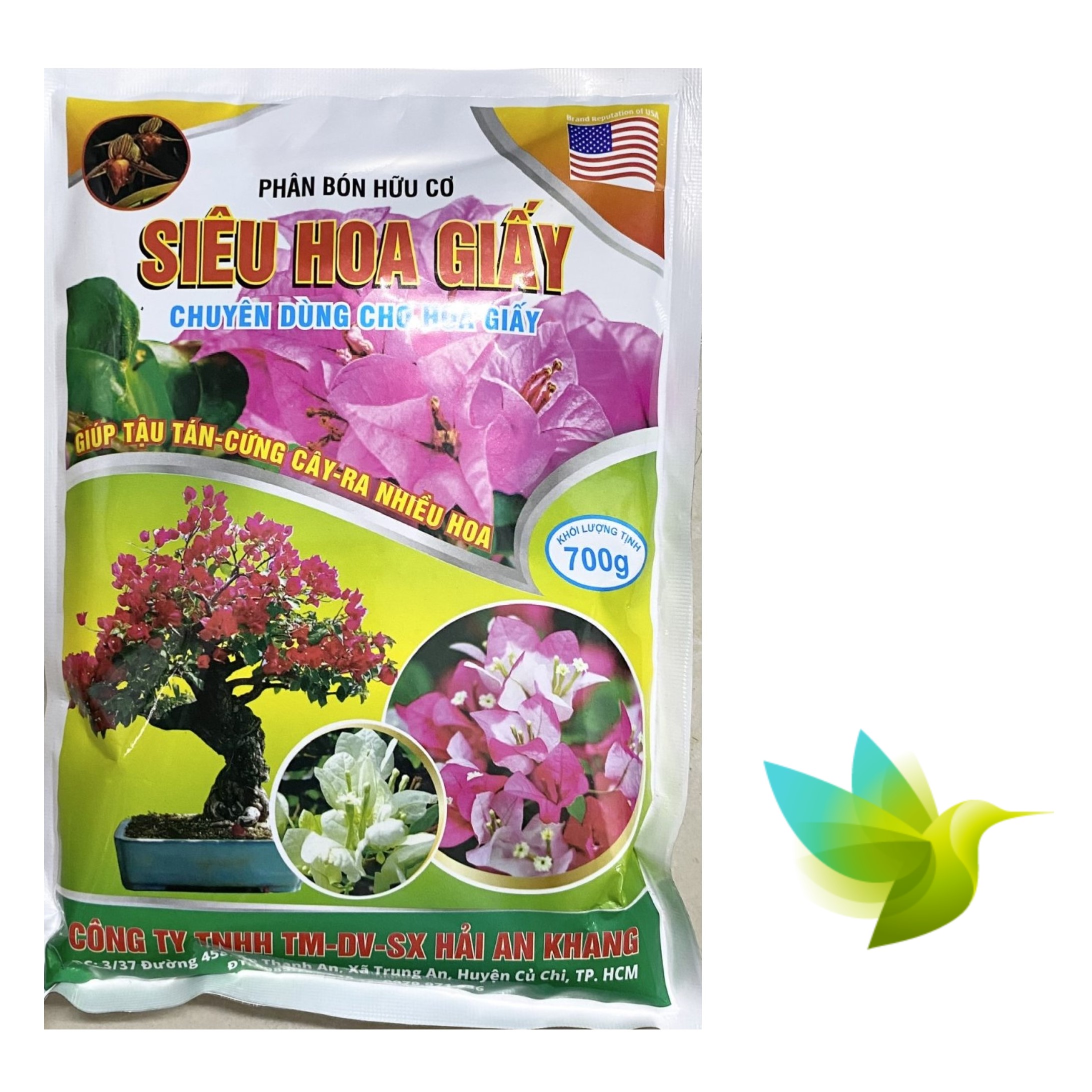 Siêu Hoa Giấy - Phân Bón Hữu cơ Giúp tậu tán, Cứng cây, Ra nhiều hoa - #518A# 700g
