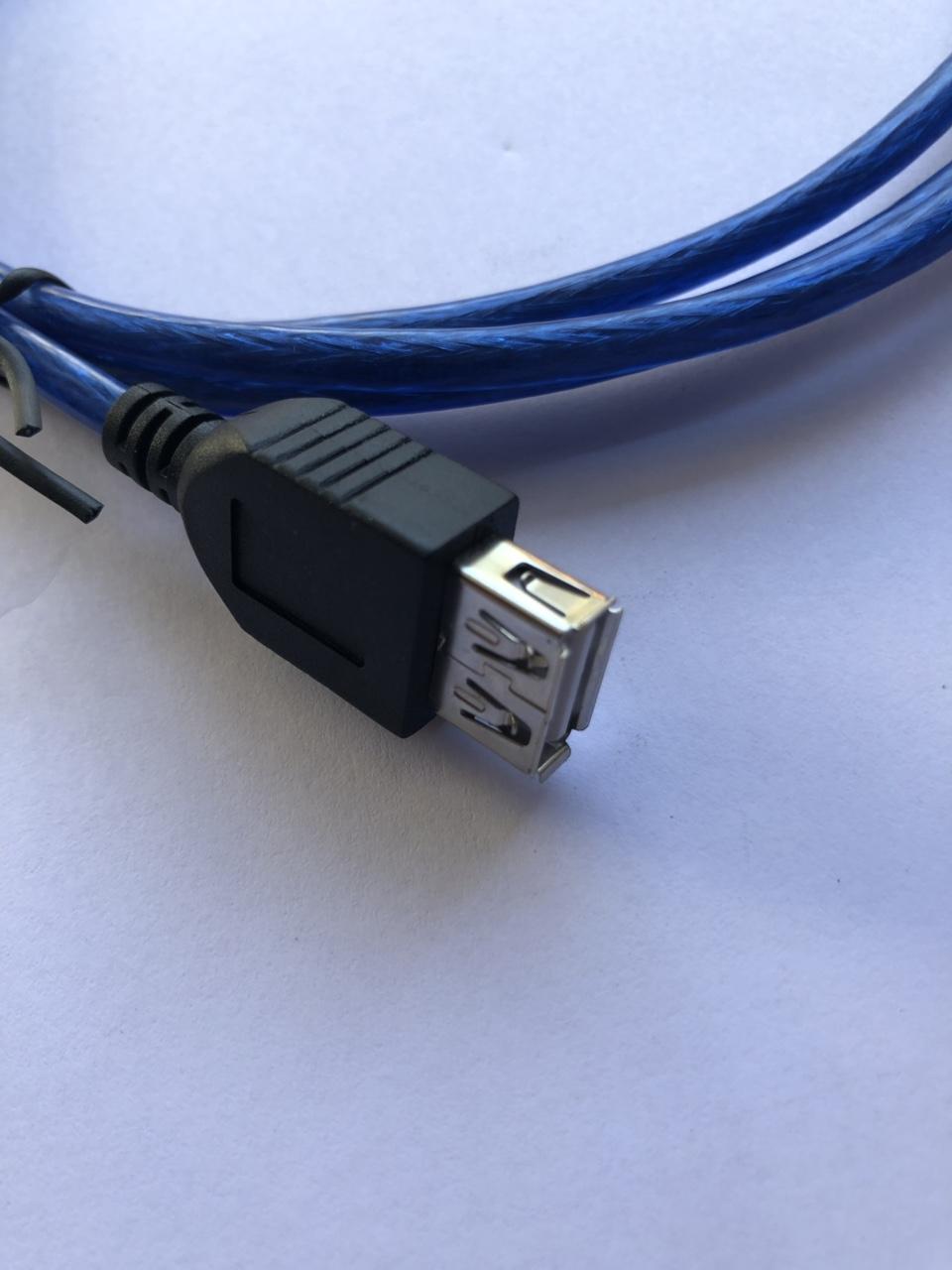 Cáp USB nối dài 1.5 mét màu xanh