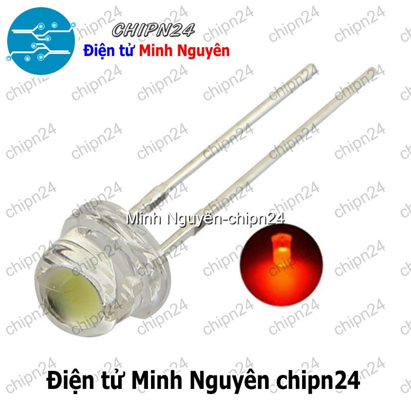 [10 con] (TK5) Led 5mm Lùn Tim Lớn (Đỏ/Vàng/Xanh Lá/Dương/Trắng/Ấm) - [Chọn Loại] - HHH.00232