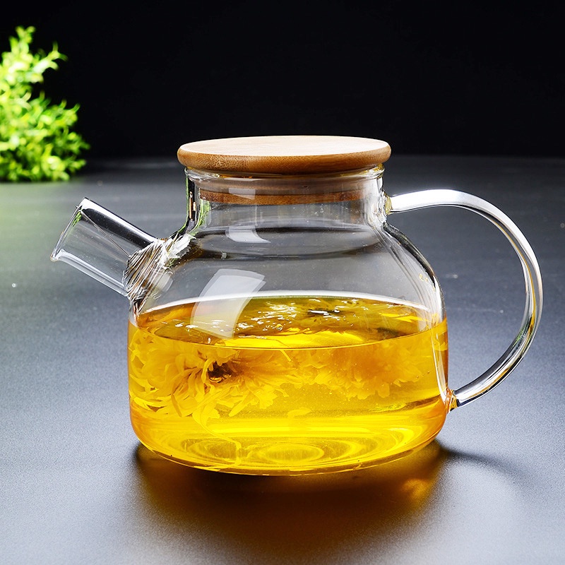 Ấm pha trà Deli có lưới lọc inox 1000ml,bình pha trà thủy tinh có lưới lọc inox,bình ủ trà cao cấp