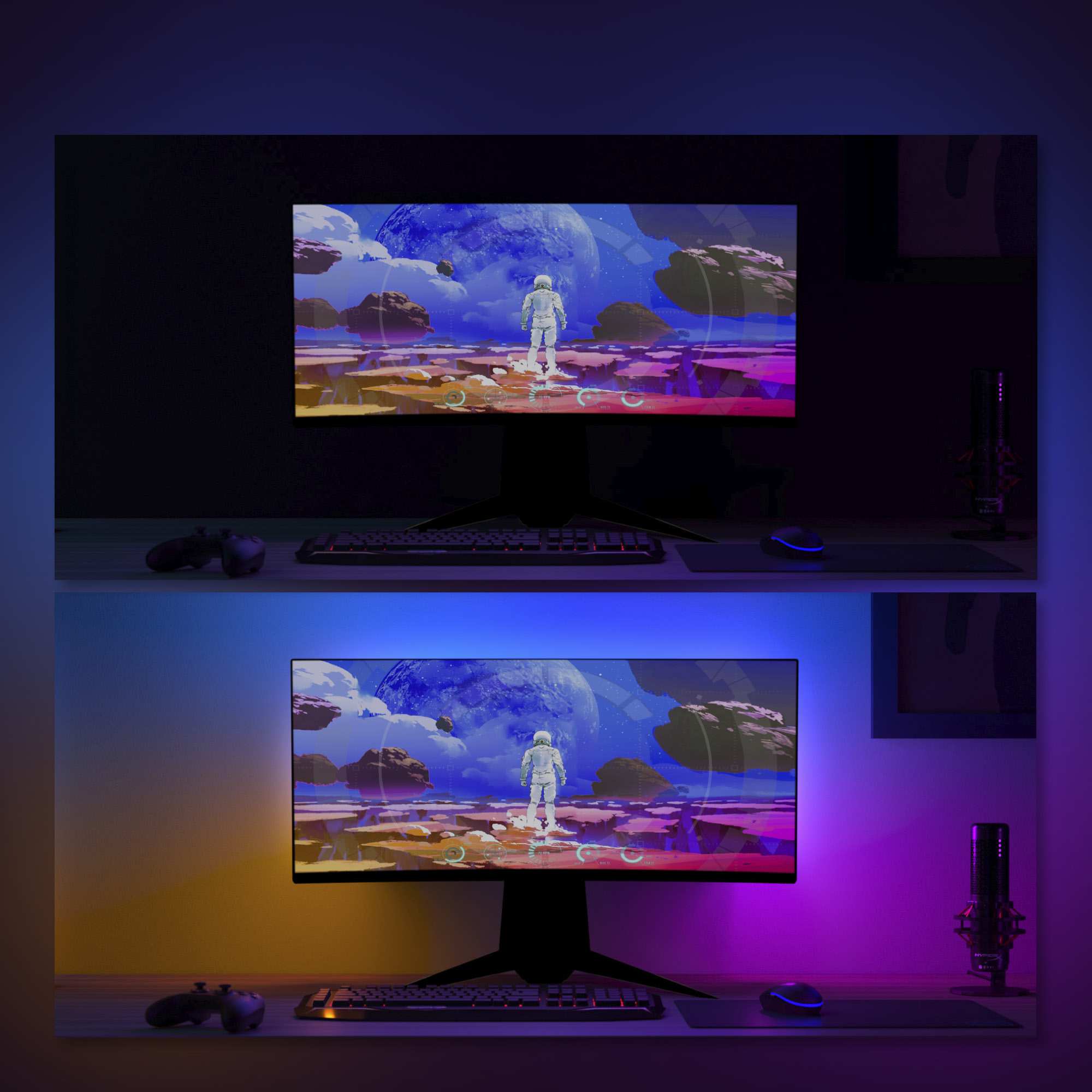 Đèn Philips Hue Play Gradient Lightstrip cho máy tính