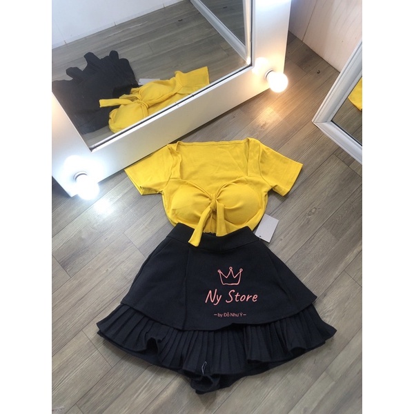 [HOT] ÁO CROPTOP CỘT NGỰC - CÓ MÚT ( ẢNH THẬT) AO41