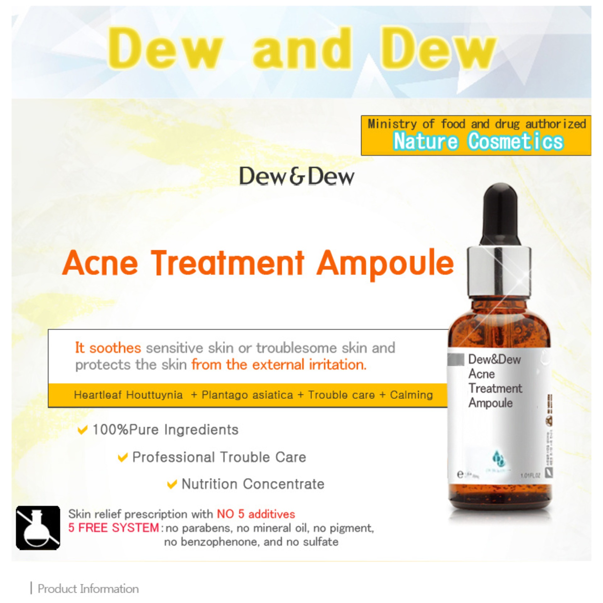 Tinh chất Dew & Dew Acne Treatment Ampoule 30ml
