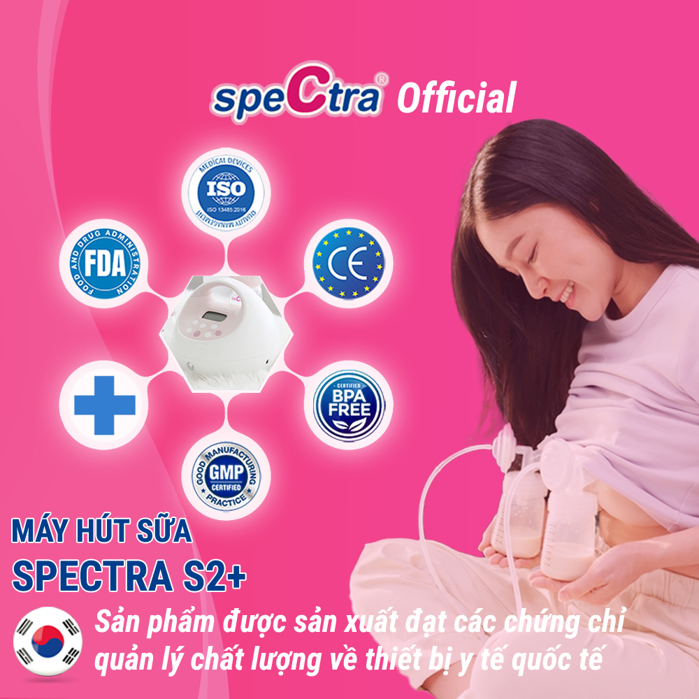 Máy Hút Sữa Spectra S2 Plus - Hàng Chính Hãng (Bảo Hành 24 Tháng)