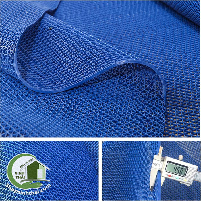 Thảm nhựa lưới chống trơn màu xanh dương - [ 50cm x khổ 120cm ]