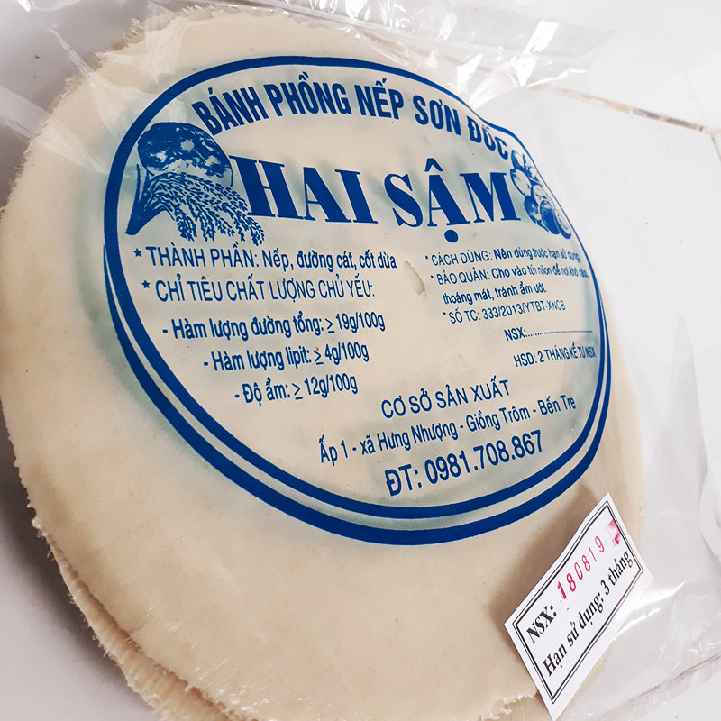bánh phồng nếp bơ sữa 10 cái