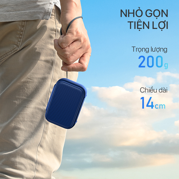 Loa Bluetooth Mini ROBOT RB100/RB110/VIVAN VS1 - Công Suất 5W - Bluetooth 5.0 - 3 Hình Thức Kết Nối - Nghe Nhạc Đến 8H
