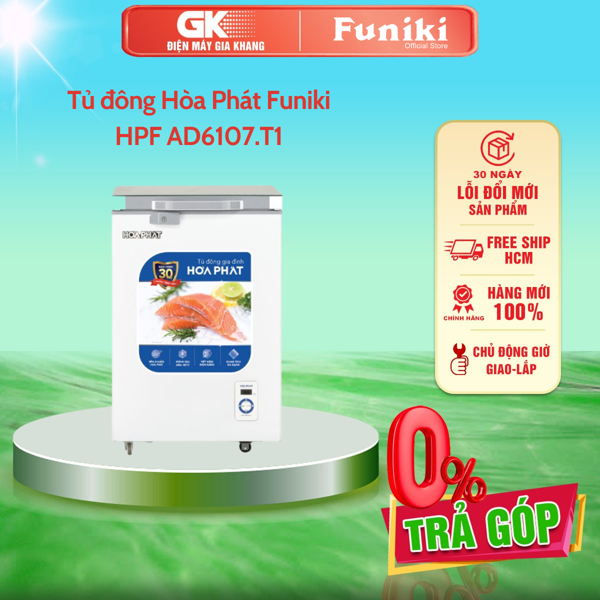 Img tủ đông hòa phát funiki 107 lít hpf ad6107.t1 - giao toàn quốc - freeship hcm