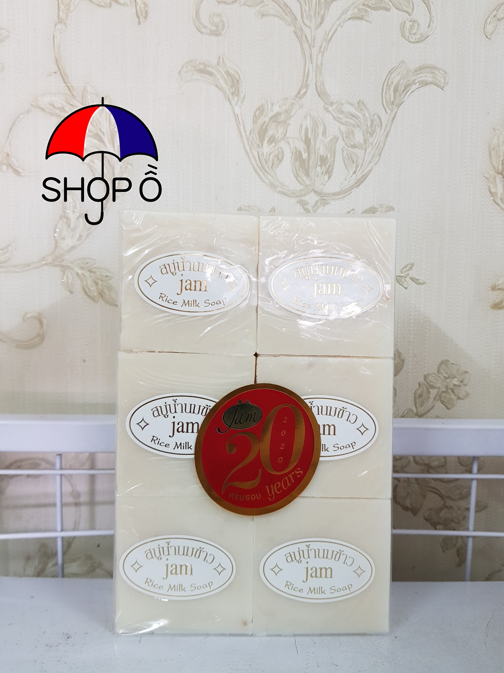 [HCM]Combo 12 cục xà bông cám gạo Thái Jam Rice Milk