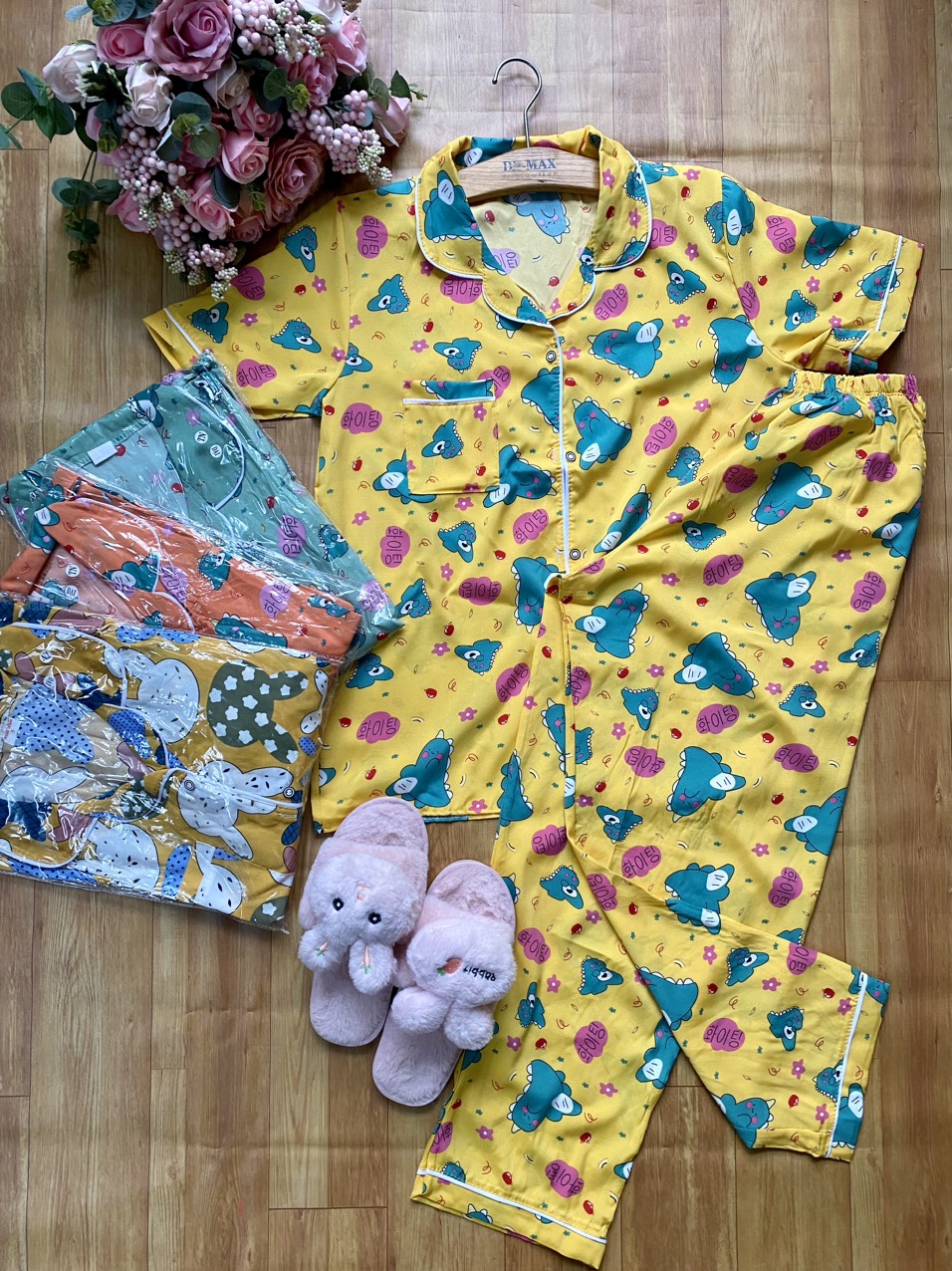 [HCM][BIGSIZE 60-75Kg] Đồ Bộ Pijama Nữ Đẹp quần có túi vải lụa hàn mềm mịn CAM KẾT HÌNH THẬT 100%