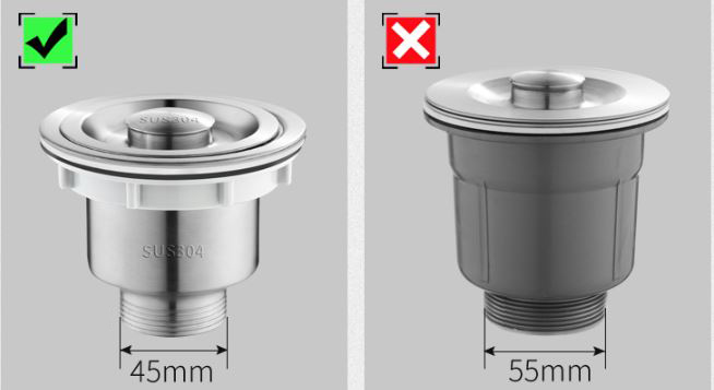 Bộ xã Bồn Rửa Chén Đôi Inox 304