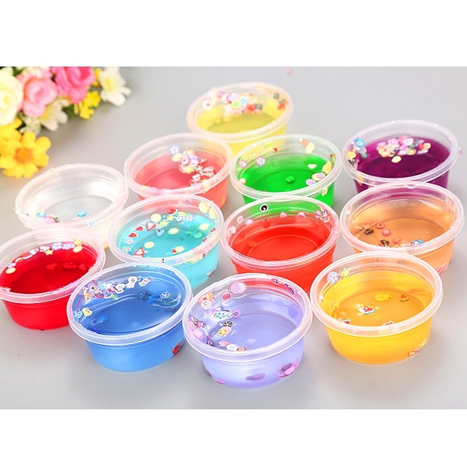 1 SLIME HOA QUẢ đồ chơi slam charm đa dạng