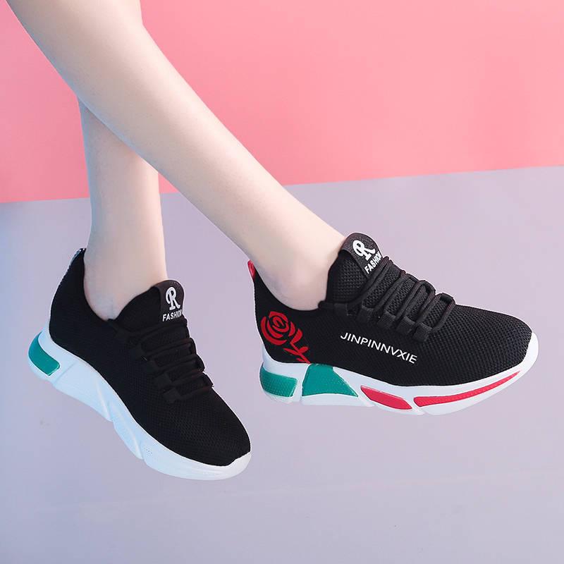 Giày sneaker thể thao nữ buộc dây phong cách hàn quốc màu đen, trắng size 36 đến 40 V179