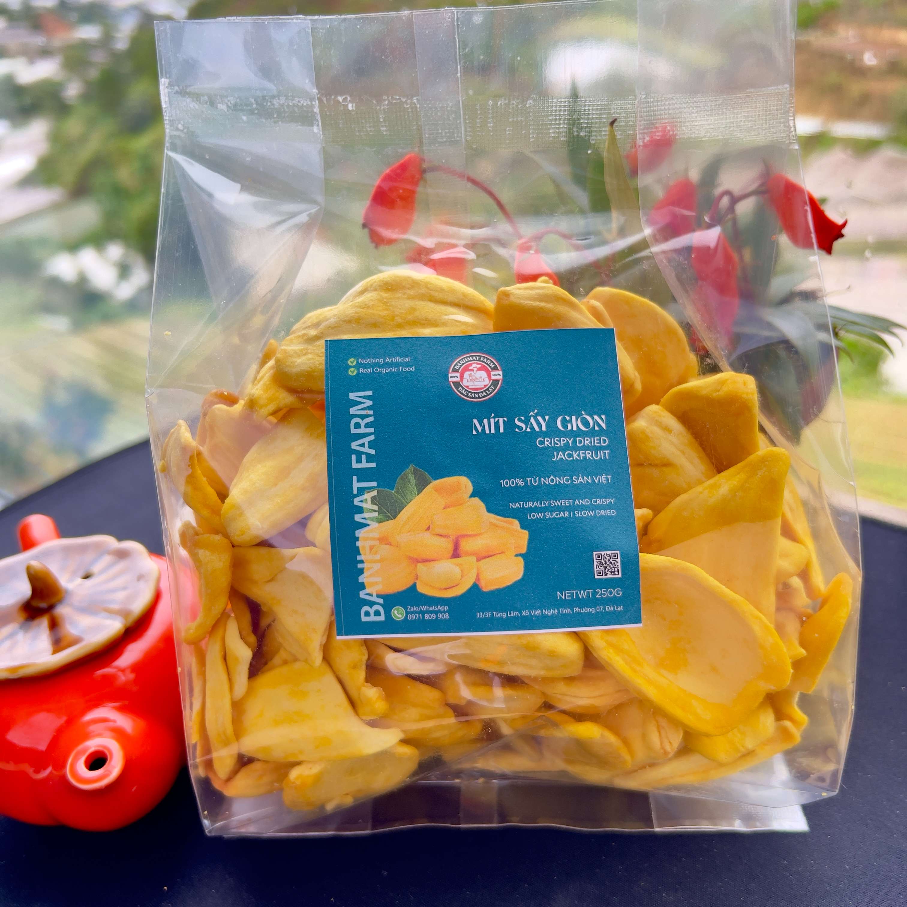 Mít tươi sấy giòn không đường 500gr của BánhMật Farm, món quà đặc sản Đà Lạt