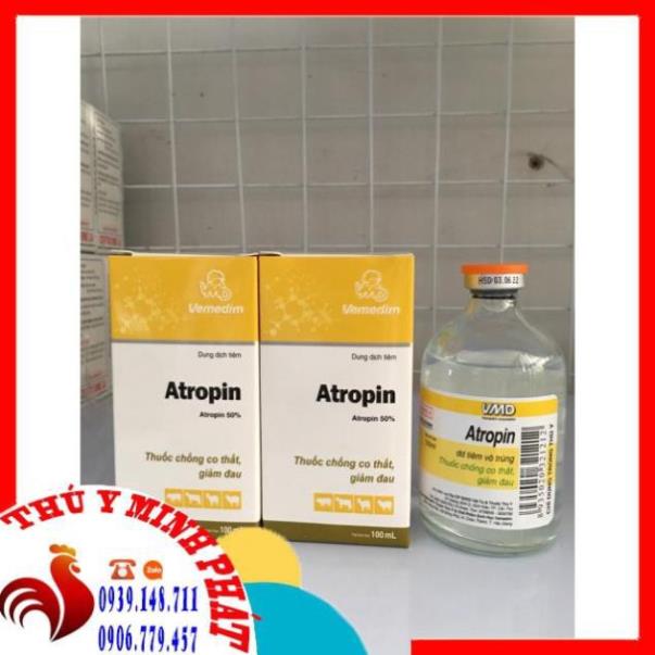 Atropin VMD 100ml - chống nôn - chỉ dùng trong thú y