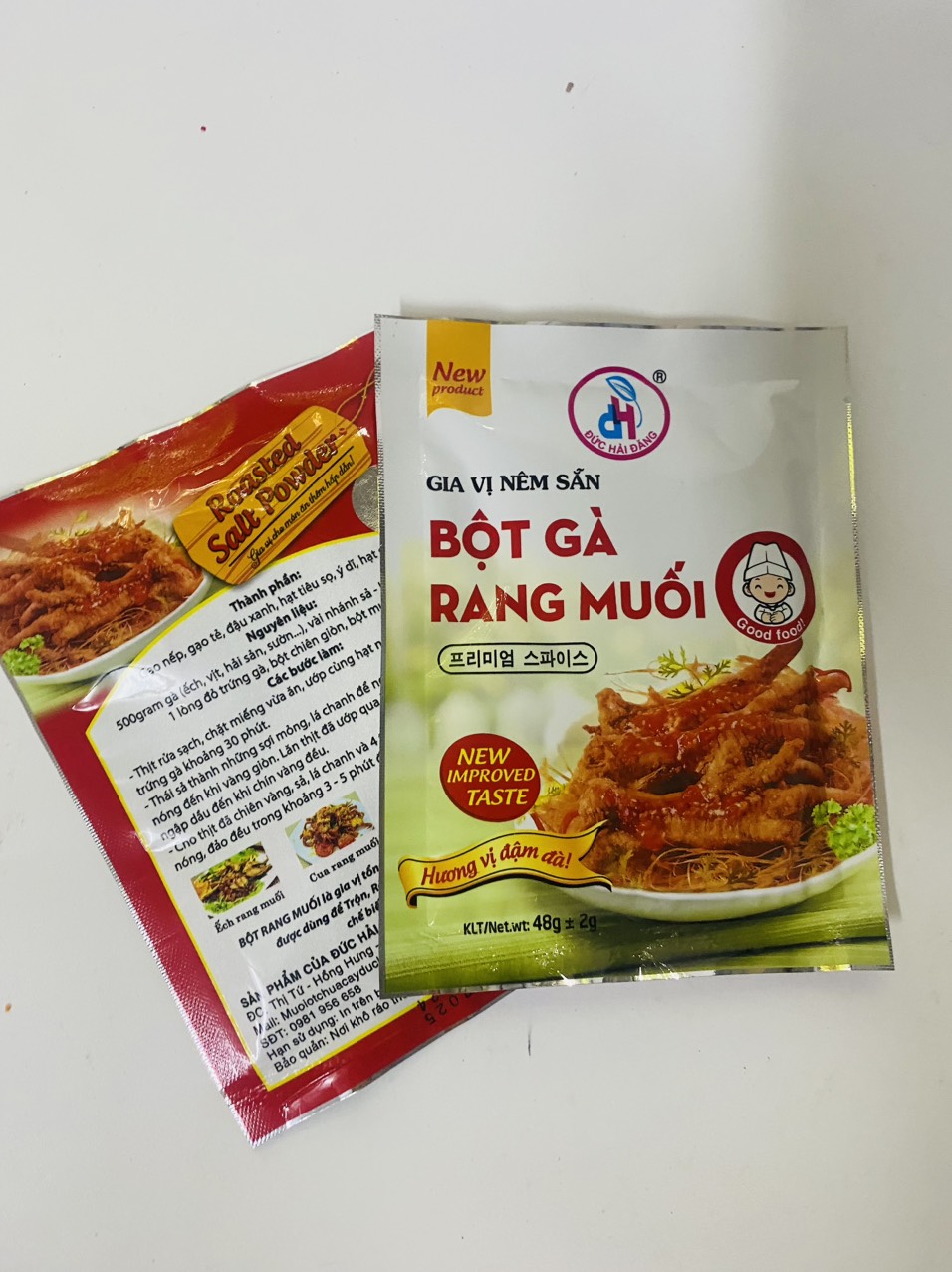Bột Rang Muối Chuẩn Vị 40gr , Bột Muối Rang Gà, Ếch, Vịt, Cua, Bề Bề, Tôm