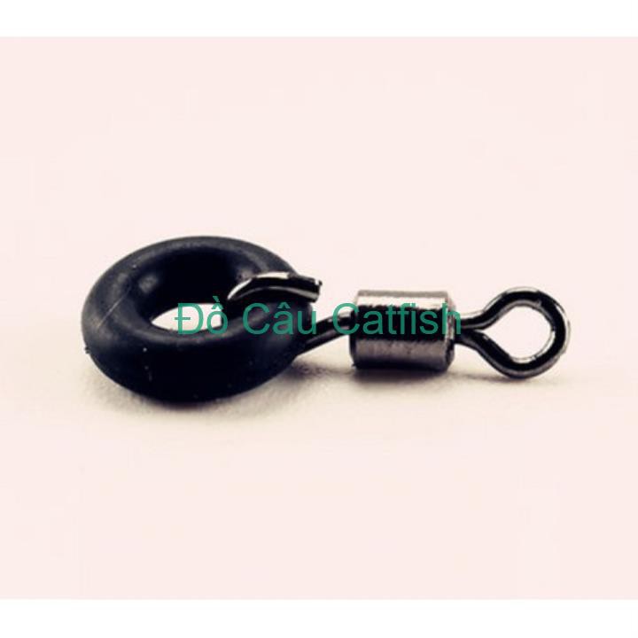 Combo 10 khóa mini số 9 và 20 vòng cao su câu tay-câu đài-10 khóa maní số 9 và 20 cao su câu đài