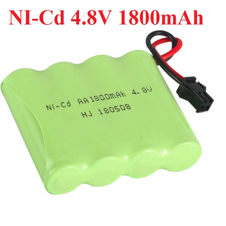 Pin sạc ni-cd 4.8v 1800mah xe điều khiển cổng nối sm