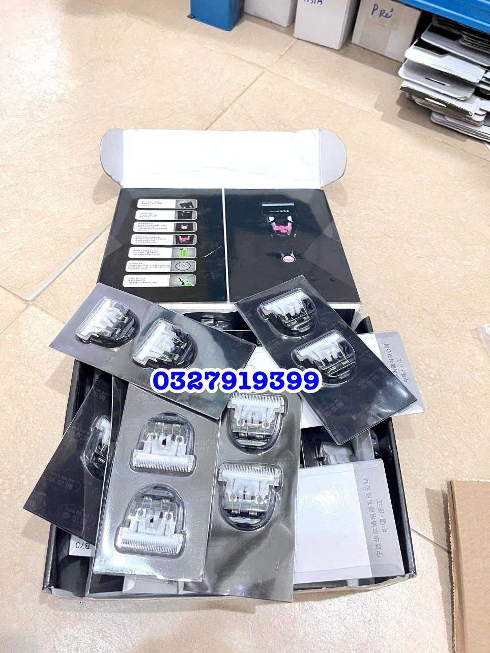 HuaErBo Pin tông đơ B60 dung lượng 5000mAh - phụ kiện chính hãng, thay thế pin cũ, sử dụng liên tục 8-10h - tôngđơpintrâu