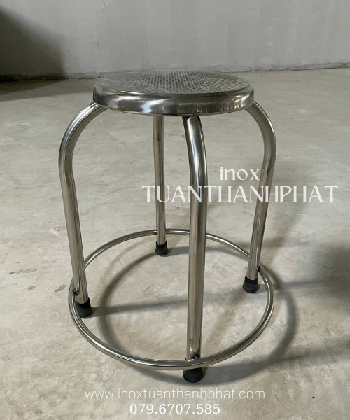 Ghế Đẩu 50cm - Ghế bàn ăn inox