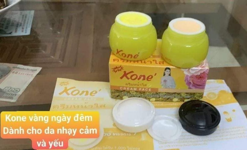 kem cặp vàng cho da mụn ngày đêm kone thái lan