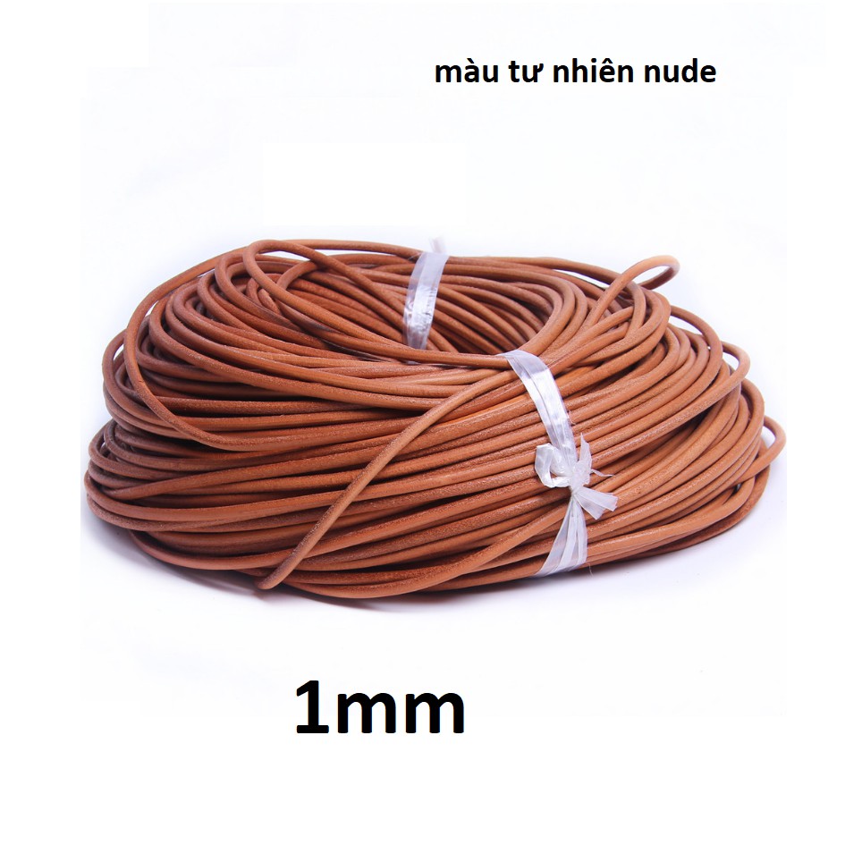 Dây da bò tròn - phụ kiện , phụ liệu làm đồ da handmade