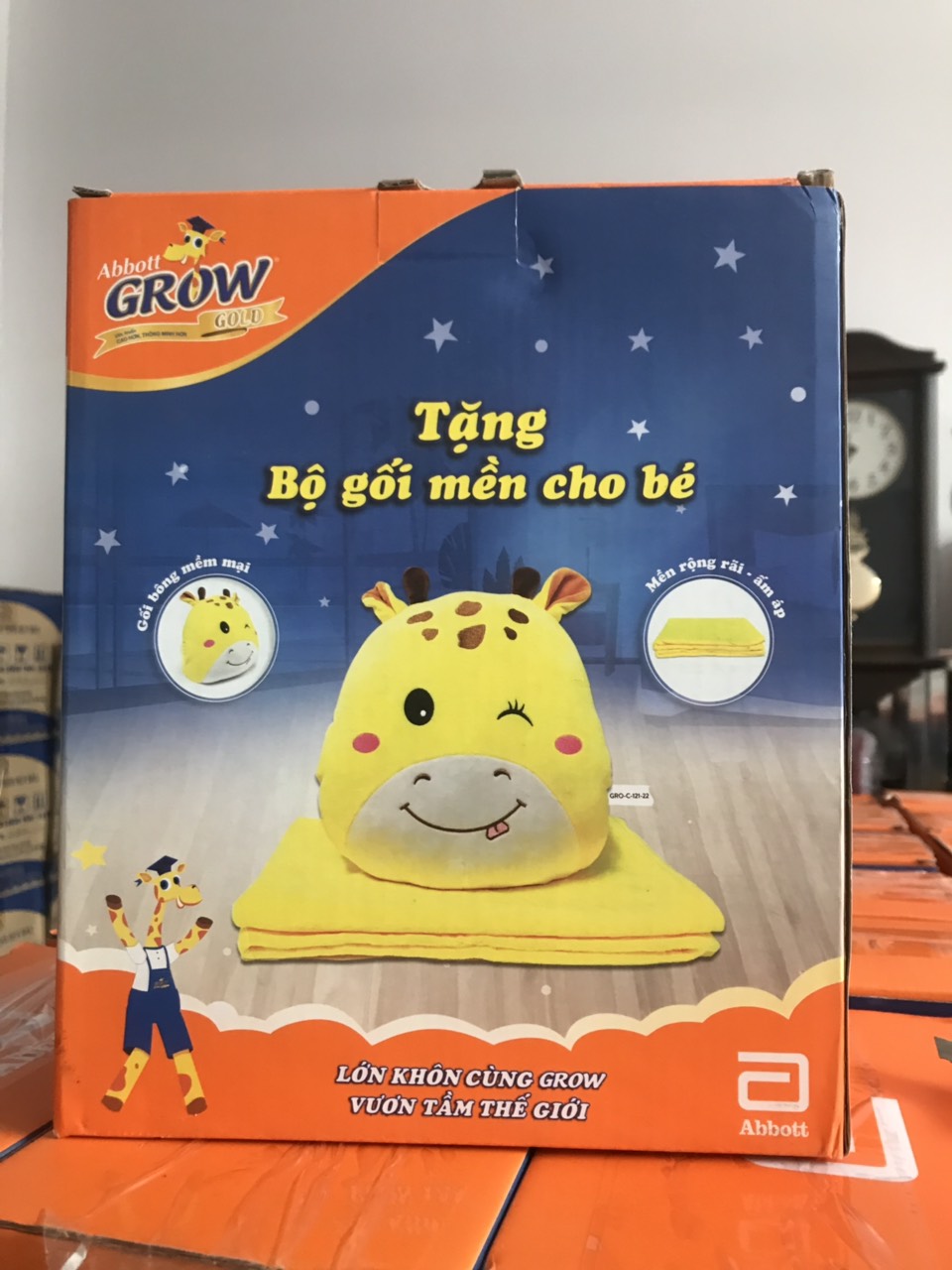 Bộ mền gối cho bé quà tặng Abbott Grow