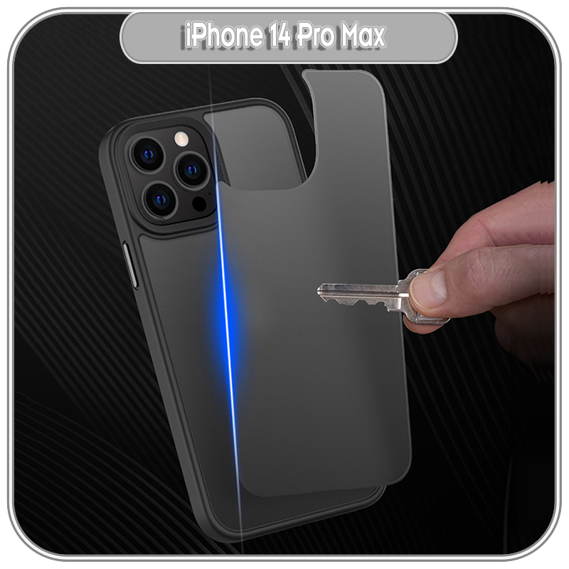 Ốp lưng cho iPhone 14 Pro Max nhám viền màu Likgus