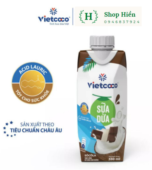 Sữa dừa socola Vietcoco 330ml