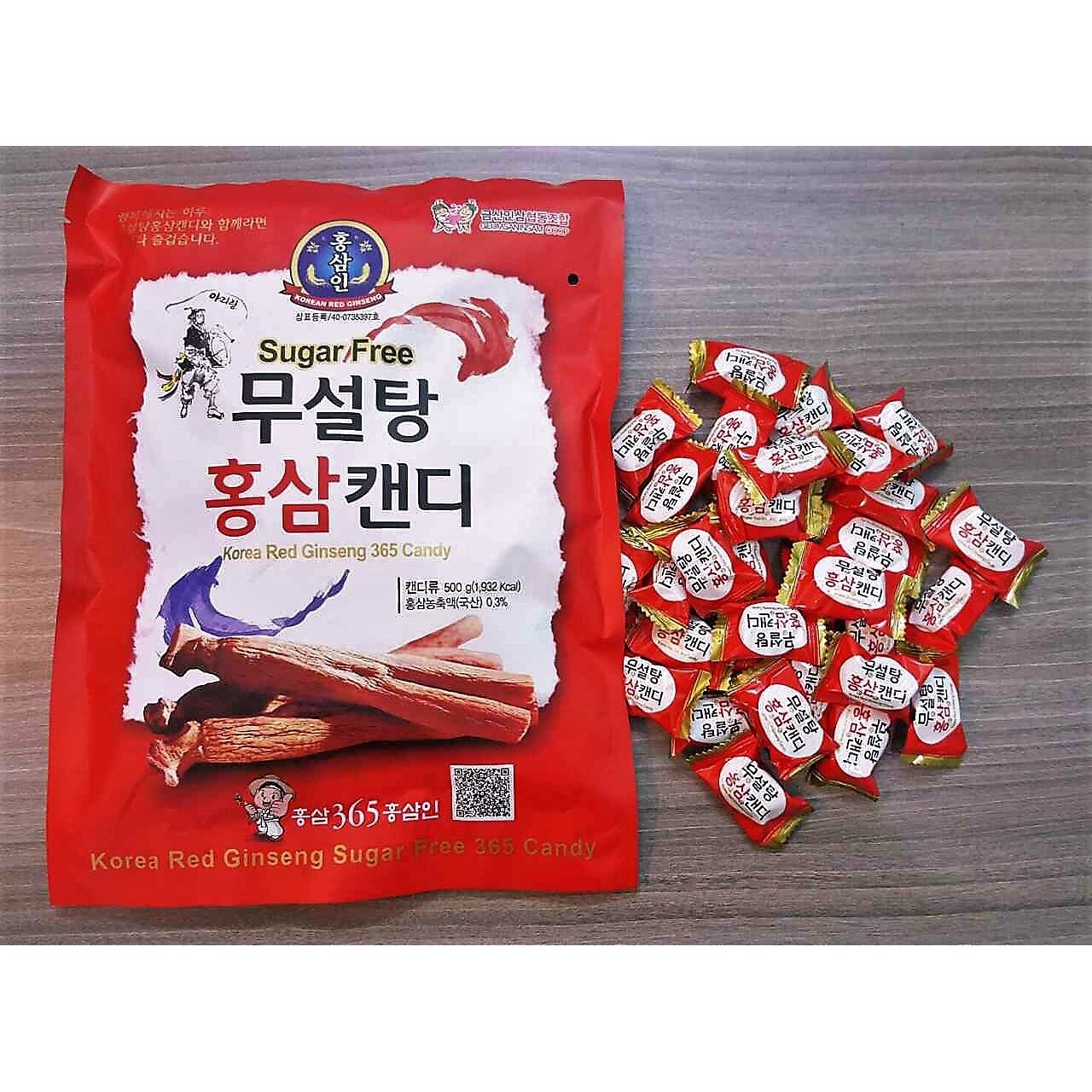KẸO SÂM KHÔNG ĐƯỜNG HÀN QUỐC 365 (500g)