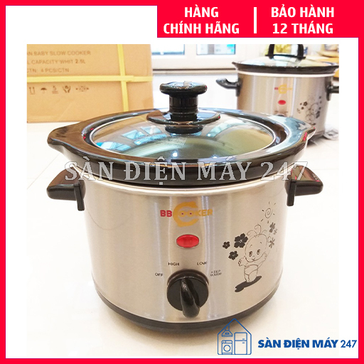 Nồi nấu cháo chậm BBCooker đa chức năng BS15 1.5L, thương hiệu Hàn Quốc, hàng chính hãng bảo hành 12 tháng