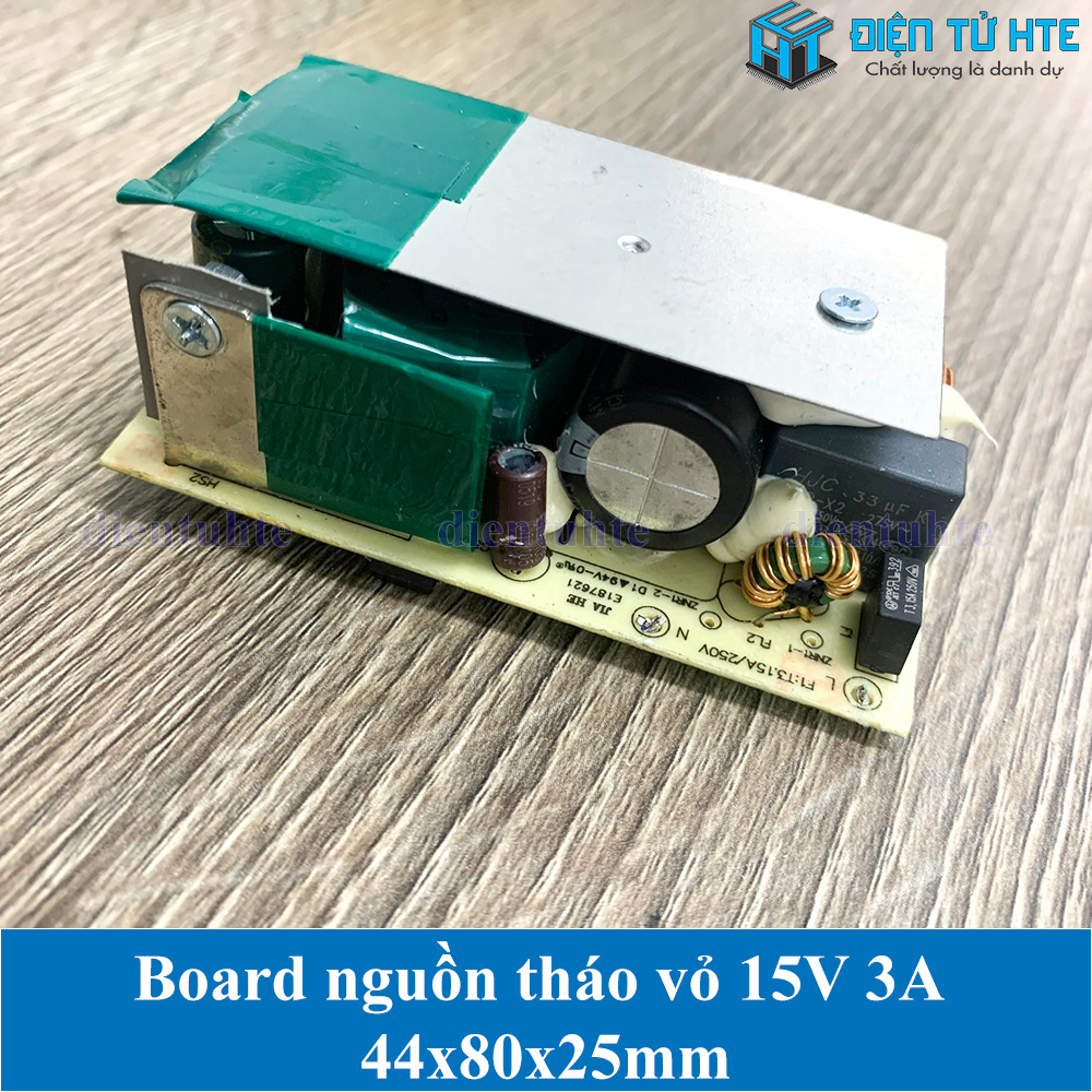 Board nguồn tháo vỏ 15v 3a 44x80x25mm loại tốt