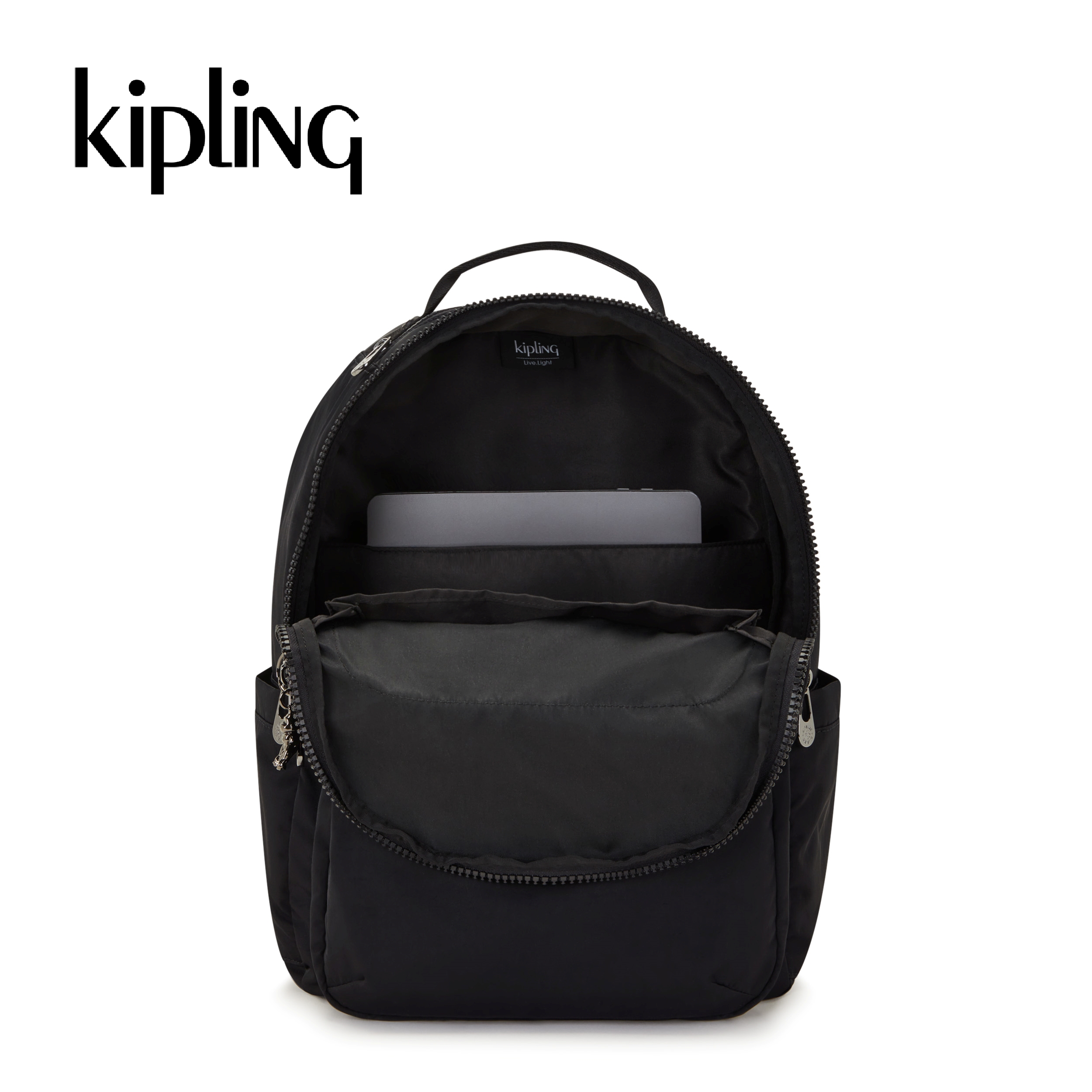 Kipling Balo Seoul - Rich Black/ Almost Grey - HUKI4744
