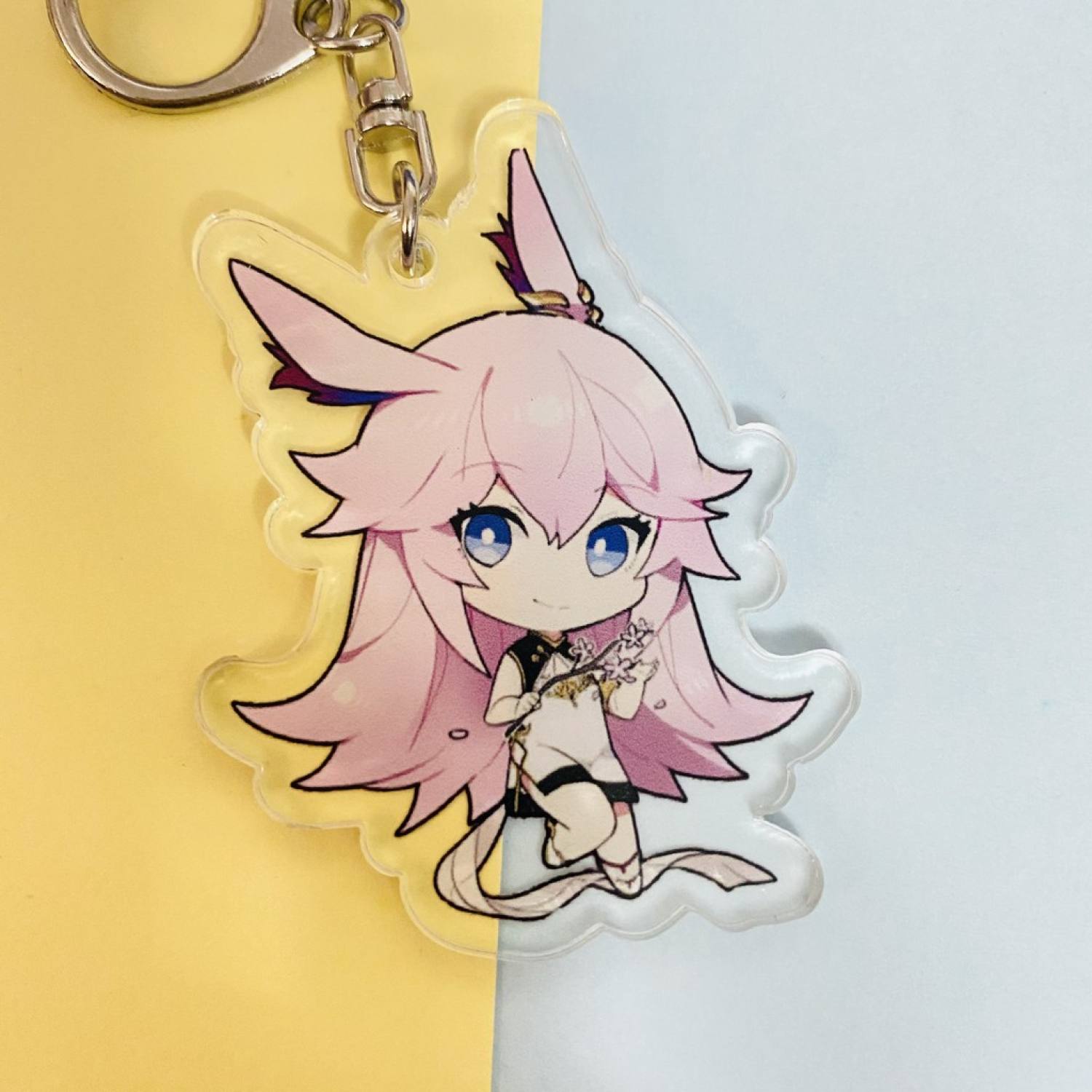 ( Mica trong acrylic ) Móc khóa anime HONKAI IMPACT ver HÁN PHỤC chibi anime