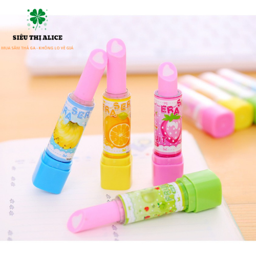 Tẩy Bút Chì Hình Thỏi Son Hello Kitty - Gôm Bút Chì Độc Đáo