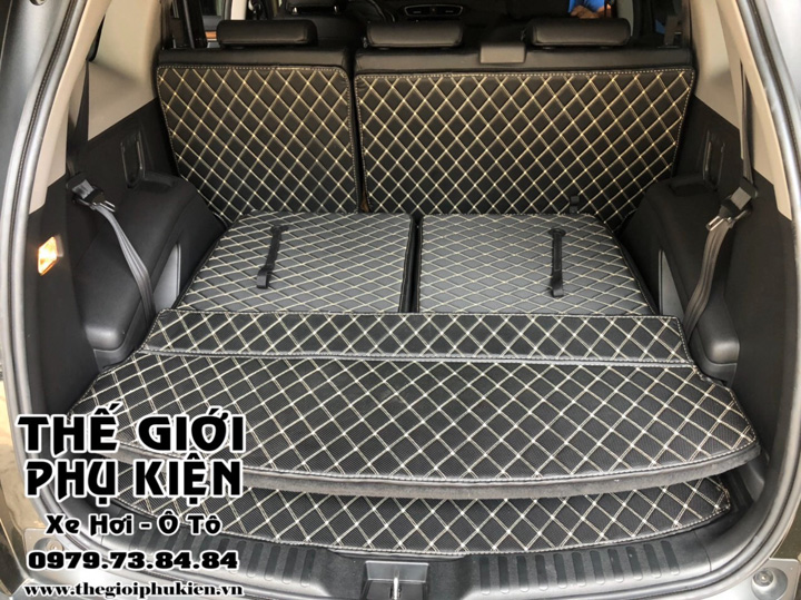Lót cốp da 6D full thành cho xe Honda CRV, CR-V 2015-2020